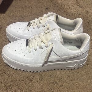 Nike Air Force 1 All-White Sneakers